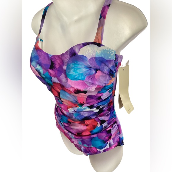 Profile By Gottex Women's Standard Tutti Frutti Recycled Square Neck - View #10